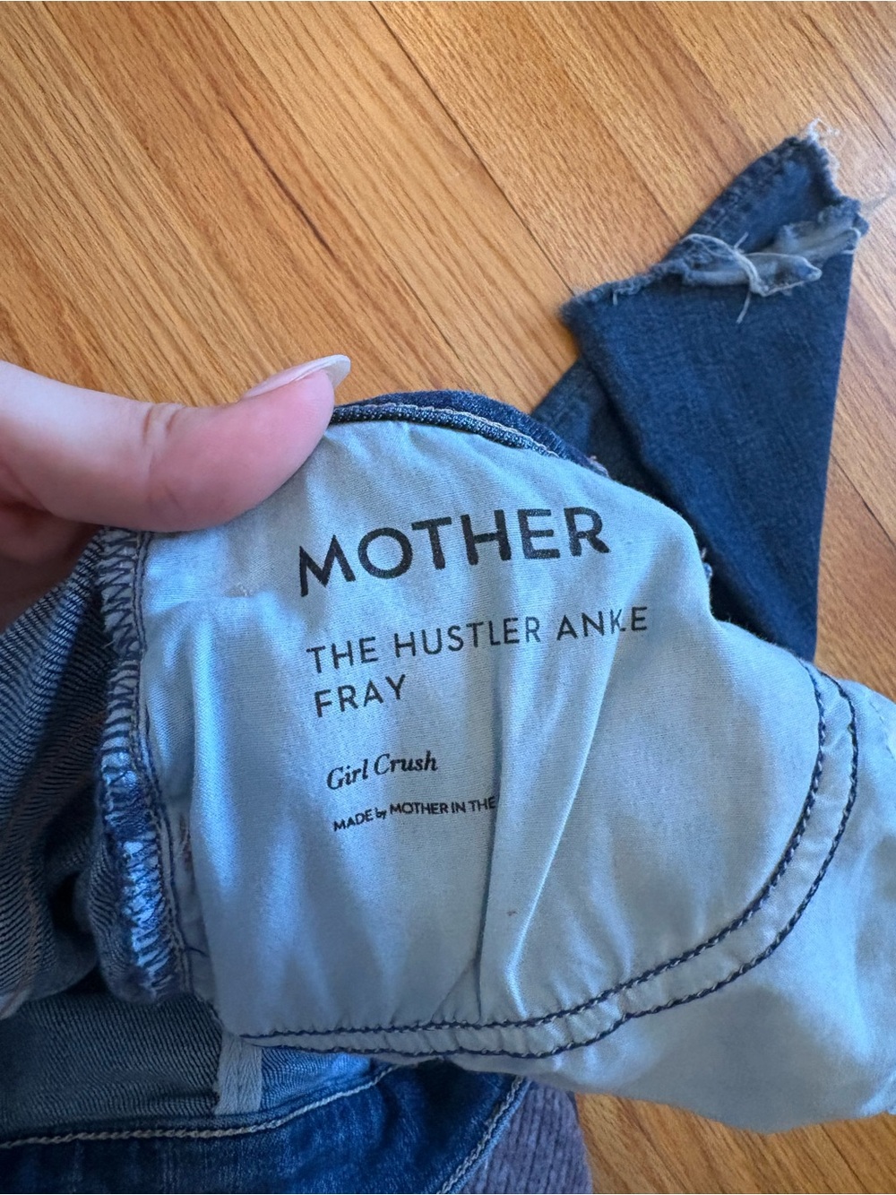 Mother The Hustler Ankle Fray Jeans - Picture 5 of 6